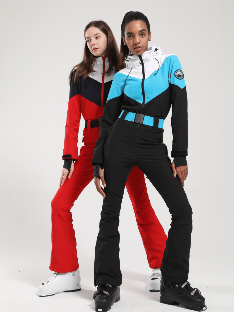 Vintage Color-Block Ski Suit - Women's | Gsou Snow