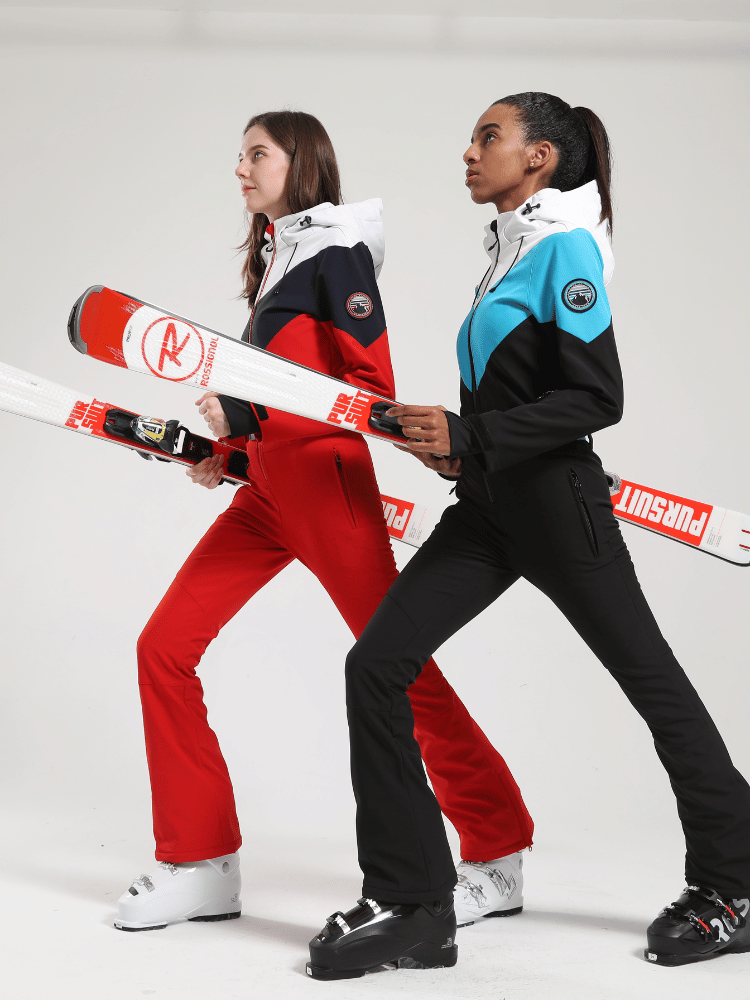 Vintage Color-Block Ski Suit - Women's | Gsou Snow