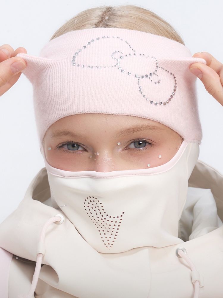 BCG UPF50+ Pink Headband Ski Balaclava - Women's