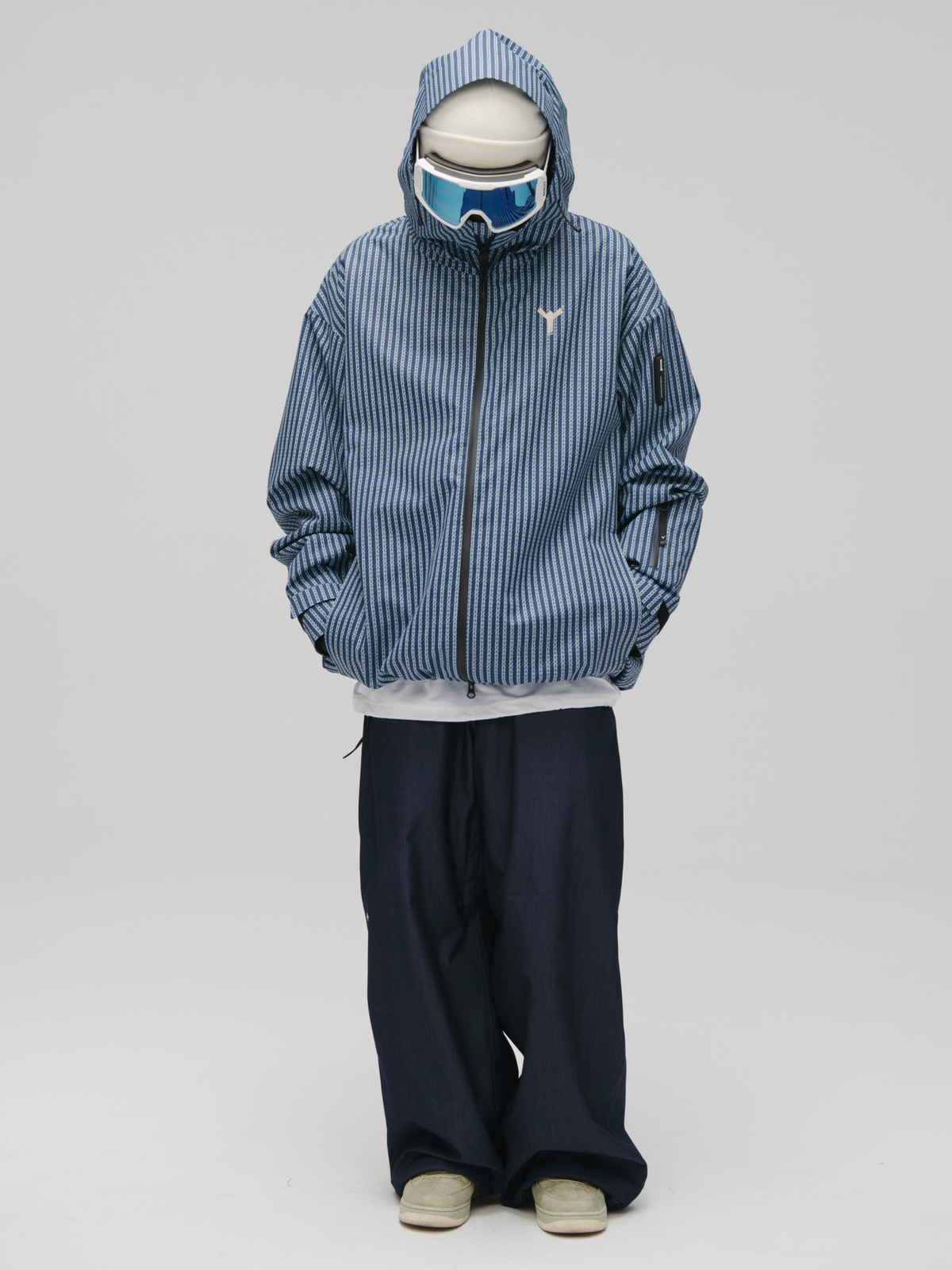 Winter Ticket Blue Motion 3L Baggy Freestyle Ski Jacket - Unisex