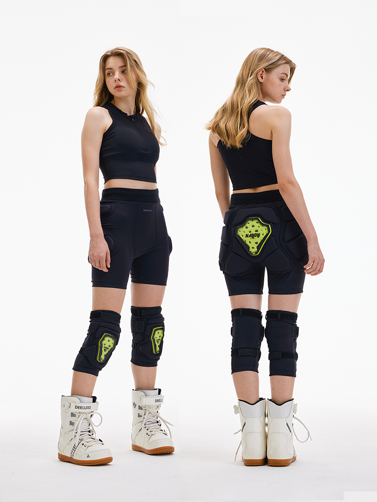 NANEND Pro Protective Shorts & Knee Pads Set - Unisex