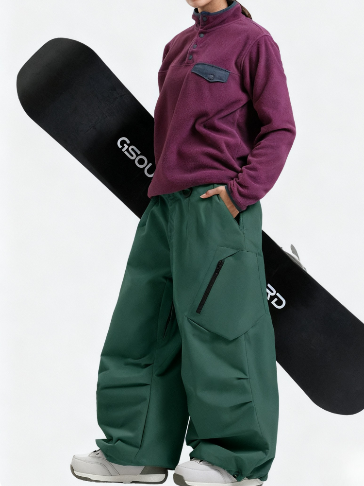 Gsou Snow Freeride Baggy Snow Pants – Unisex