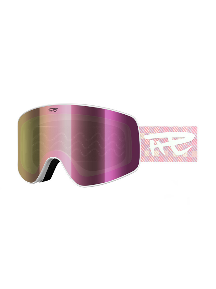 REV Satin Glow Kids Ski Goggles