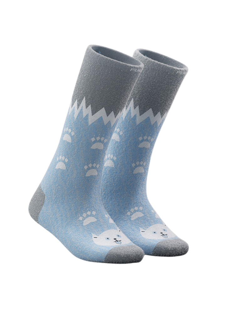 RAUO Kids Little Paws Merino Wool Ski Socks