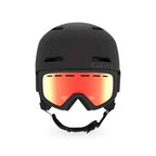 Giro Crue Kids Snow Helmet Goggle Combo - (Combo) Matte Black - Black Zoom Flash - Size Small