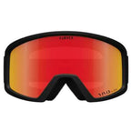 Giro Blok Ski Goggles - Snowboard Goggles for Men & Youth - Black Wordmark Strap with Vivid Ember Lens