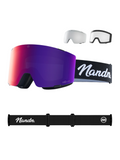 NANEND 3-Lens Magnetic Ski Goggles