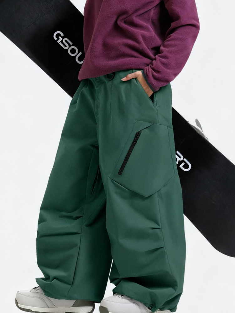 Gsou Snow Freeride Baggy Snow Pants – Unisex