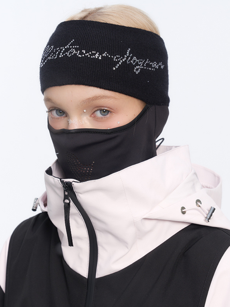 BCG Black Star-rhinestone Ski Balaclava - Women's