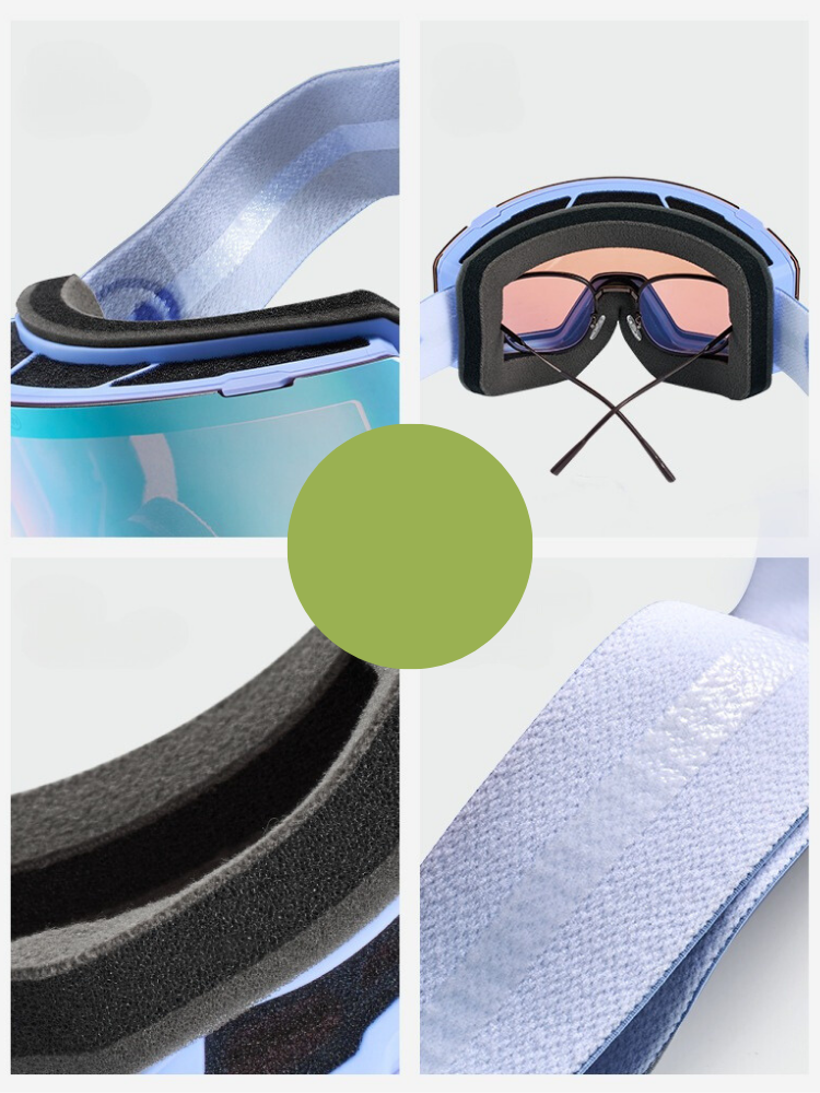 NANEND 3-Lens Magnetic Ski Goggles