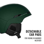 POC, Obex MIPS, Ski and Snowboard Helmet for All-Mountain Riding, Moldanite Green Matt, XSS