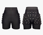 3D Protection Hip Butt EVA Paded Impact Shorts Women or Men Protective Gear Guard,Impact Pad Crash Pad Pants for Roller, Inline, Ice Skating, Snowboarding, and Skiing Black (L)