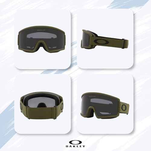OAKLEY Target Line MEDIUM/LARGE Ski Goggles For Men For Women OO7120, OO7121 +BUNDLE with ACCESSORY EYEWEAR KIT