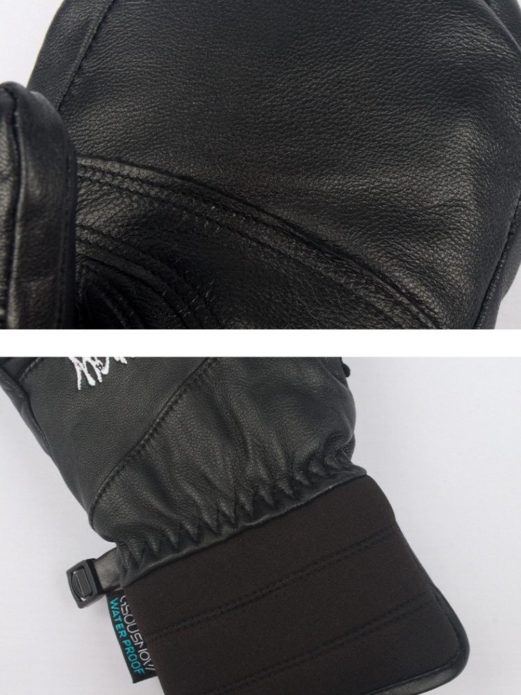 Gsou Snow Winter Leather Ski Mittens [Limited Region]