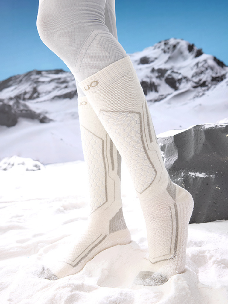 RAUO Cushioned Merino Wool Ski Socks