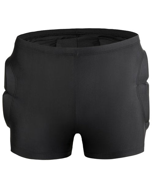 Reomoto Kids Hip Protection Pads Shorts Skiing Skating Snowboard Hip Protection Pads EVA 3D Padded Hip Bone Protection Pants for Teenagers (Black, S)