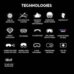 Powster Ski Goggles Snow OTG Snowboard Goggles Magnetic Interchangeable Lens Frameless UV Protection Anti-fog mobile Skating