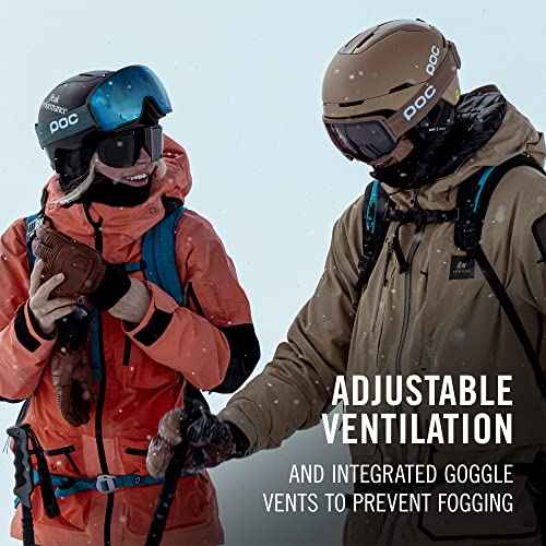 POC, Obex MIPS, Ski and Snowboard Helmet for All-Mountain Riding, Moldanite Green Matt, XSS