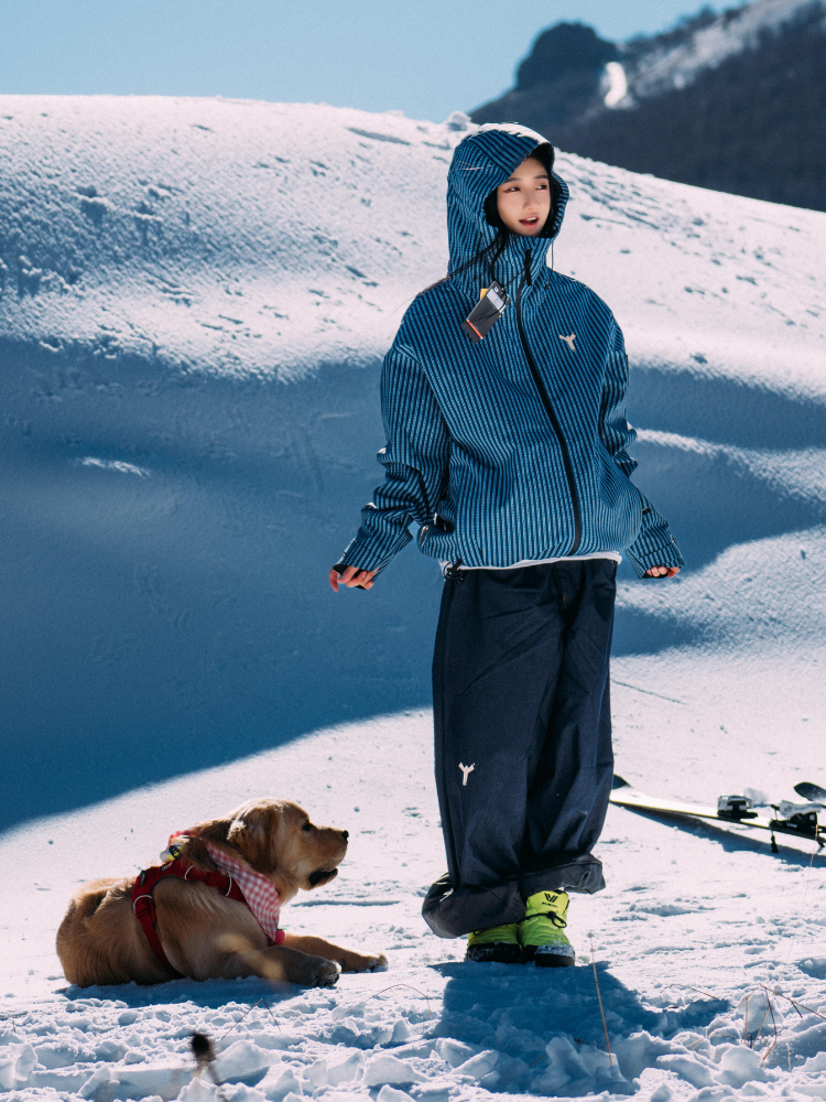 Winter Ticket Blue Motion 3L Baggy Freestyle Ski Jacket - Unisex