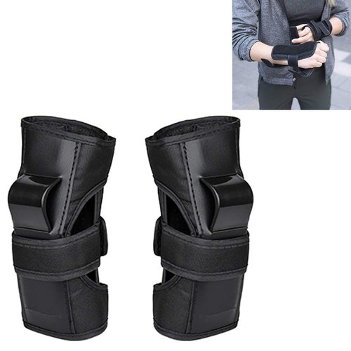 ICRPSTU 1 Pair Wrist Guard Protective Gear for Roller Skating Skateboarding Wristsavers Brace Protective Gear for Adults Kids Youth (L)
