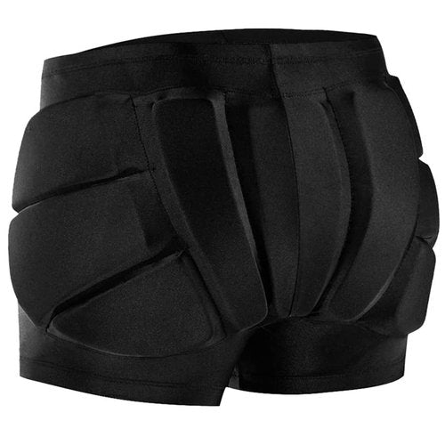 RANDDER Kids Butt Pad Shorts for Skating Snowboarding Ski Hockey, Hip Tailbone Padded Shorts for Youth Child(Black, S)