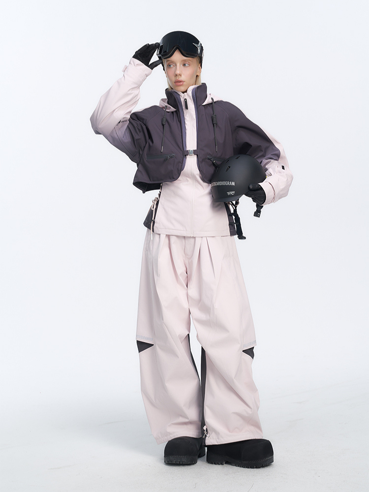 BCG Ballet Bound Pink Baggy Ski Pants - Women's