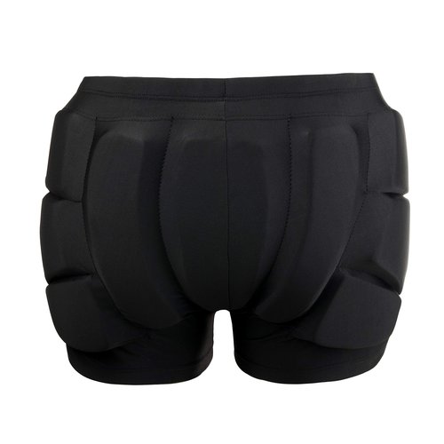 Reomoto Kids Hip Protection Pads Shorts Skiing Skating Snowboard Hip Protection Pads EVA 3D Padded Hip Bone Protection Pants for Teenagers (Black, S)