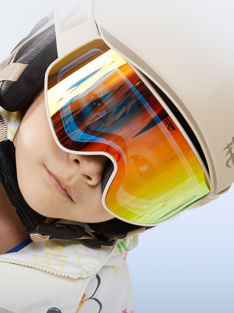 REV Satin Glow Kids Ski Goggles