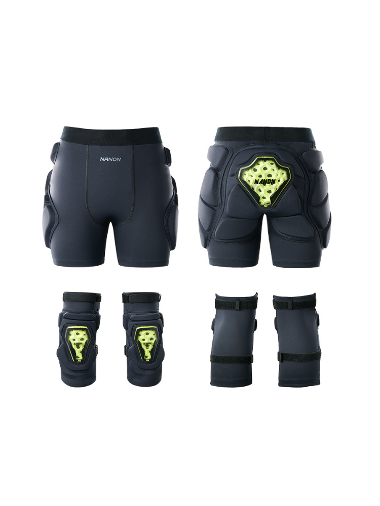 NANEND Pro Protective Shorts & Knee Pads Set - Unisex