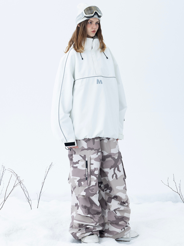 Molocoster 3L Camo Baggy Ski Pants - Unisex
