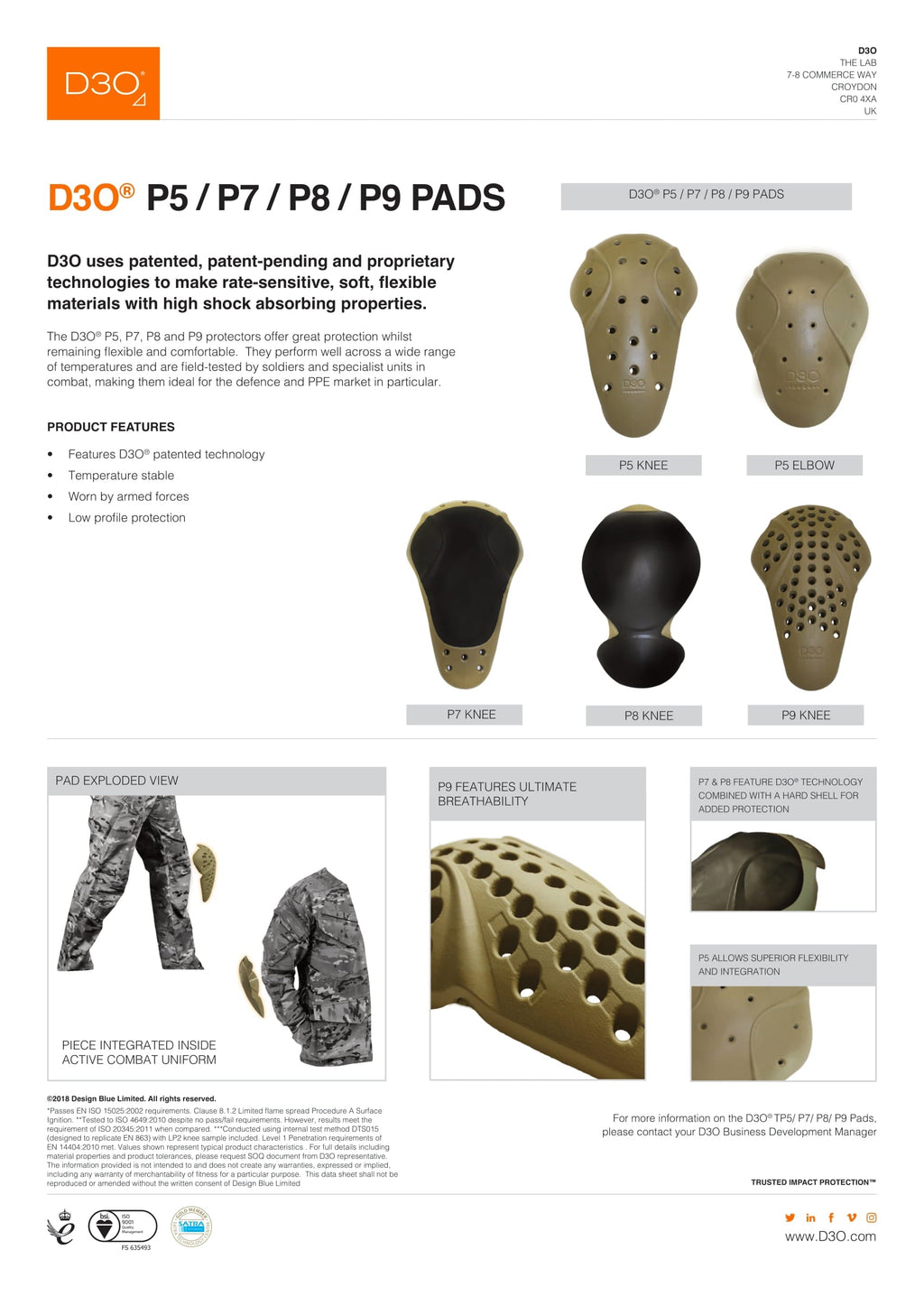 MTB Knee Pads — Demon Hyper Knee X V4 D3O, Heavy Duty