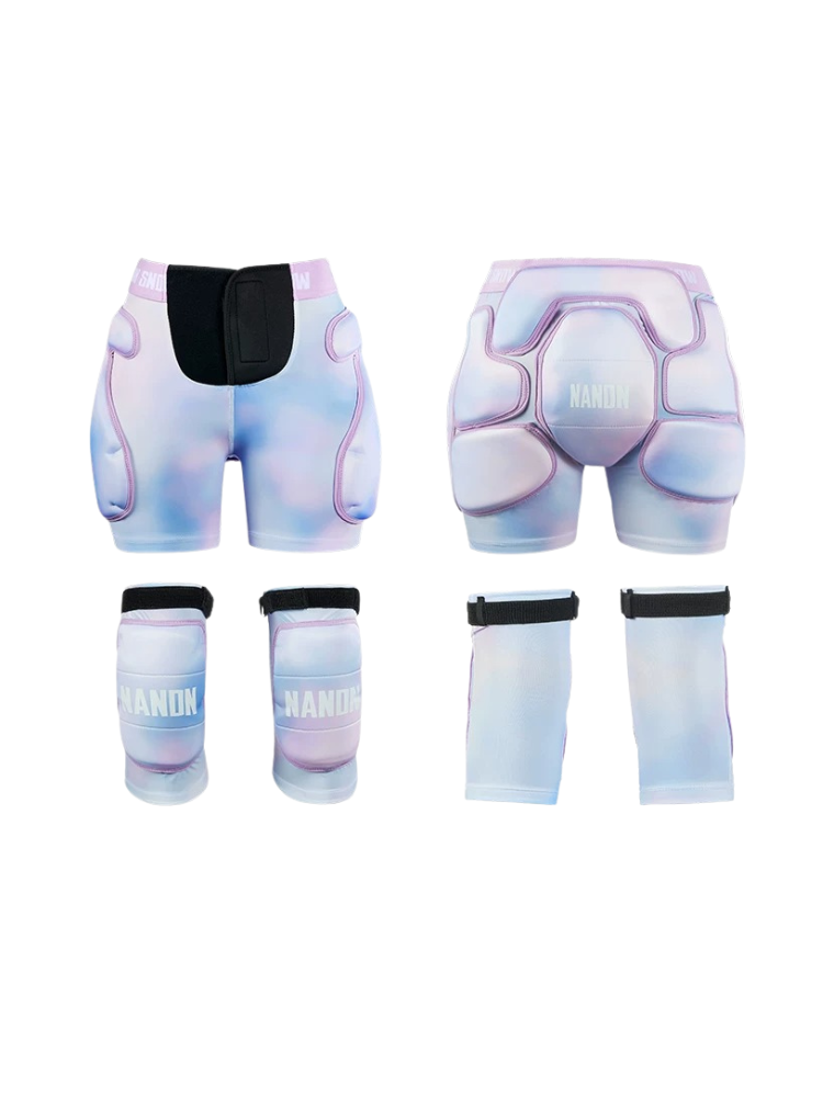 Nandn Unisex Tri-Flex Shorts & Knee Pads Set