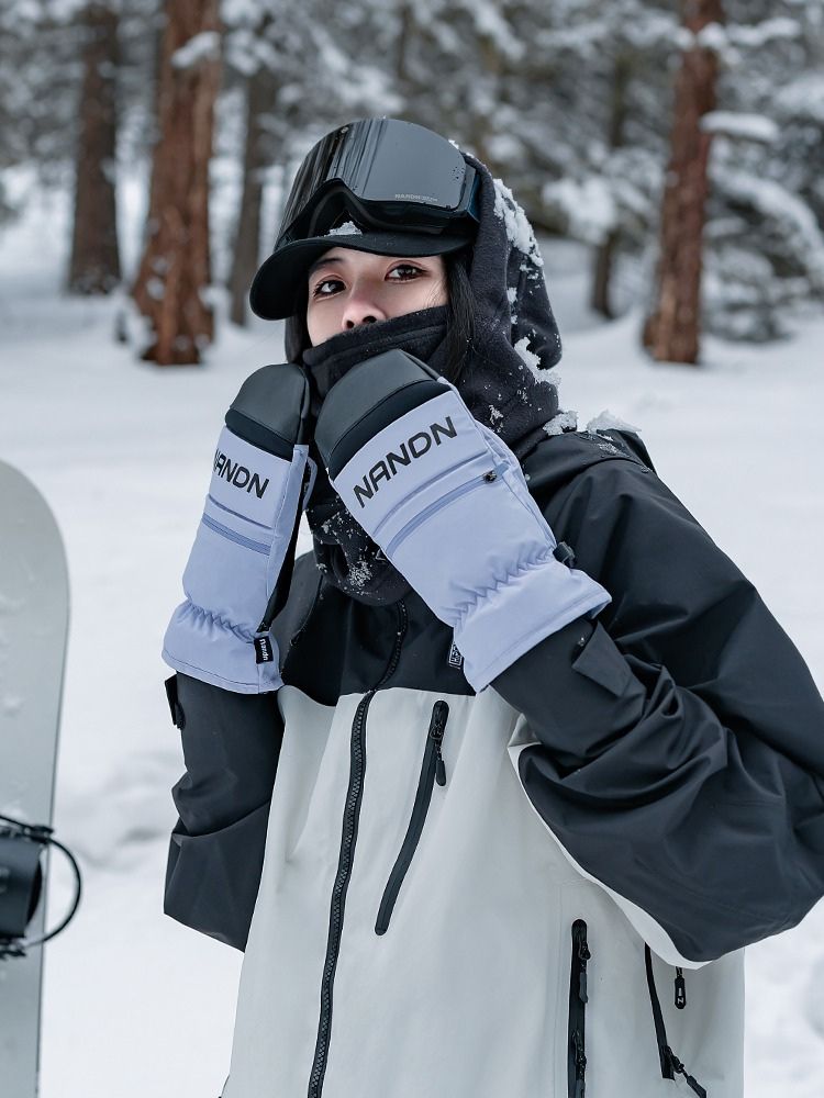 NANDN Winter Powder Snow Mittens